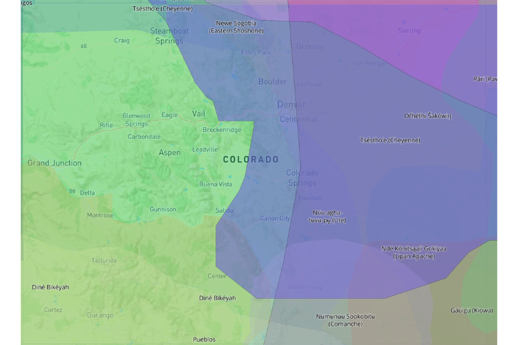 Image of the diverse Indigenous groups populating the area now known as Colorado